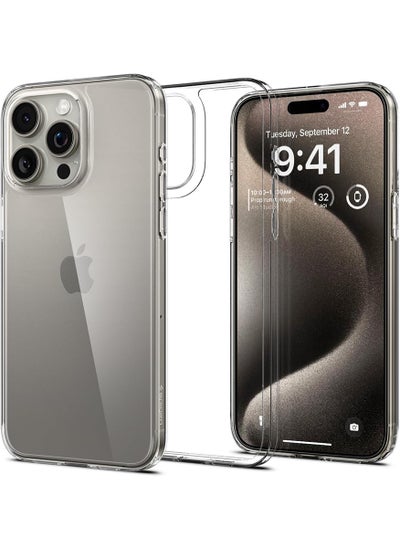 اشتري Air Skin Hybrid for iPhone 15 Pro Case Cover [Ultra Slim Hybrid] - Crystal Clear في الامارات