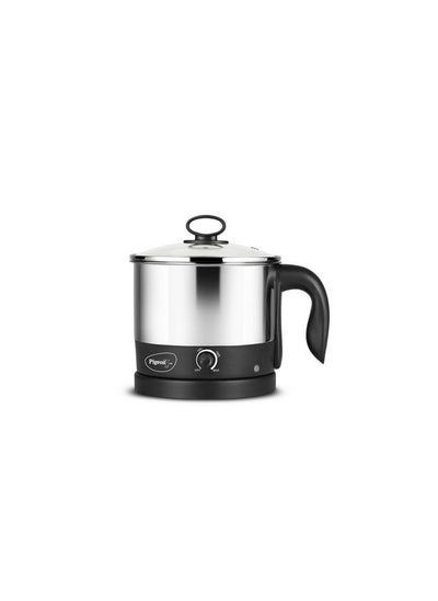 Buy Kessel Multipurpose Kettle (12173) 1.2 Litres With Stainless Steel Body Used For Boiling Water And Milk Tea Coffee Oats Noodles Soup Etc. 600 Watt (Black & Silver) in UAE