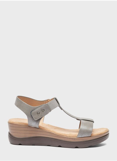 اشتري Ankle Strap Wedge Sandals في الامارات