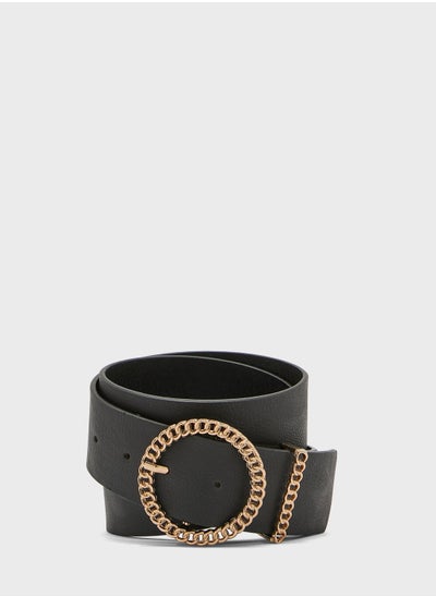 Buy Casual Circle Buckle Belt in Saudi Arabia