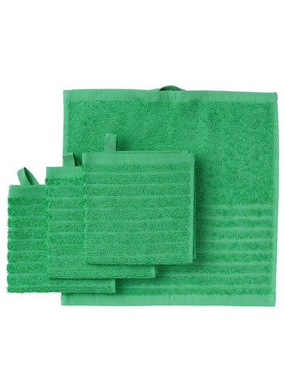 Buy Washcloth Bright Green 30X30 Cm in Saudi Arabia