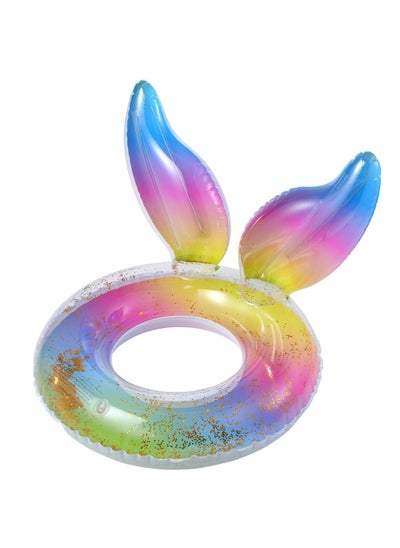 Buy Giant Mermaid Tail Pool Float PVC Inflatable Floats Mermaid Swimming Ring Suitable for Ages 5-9 Years Kids Multicolour A 55CM in Saudi Arabia