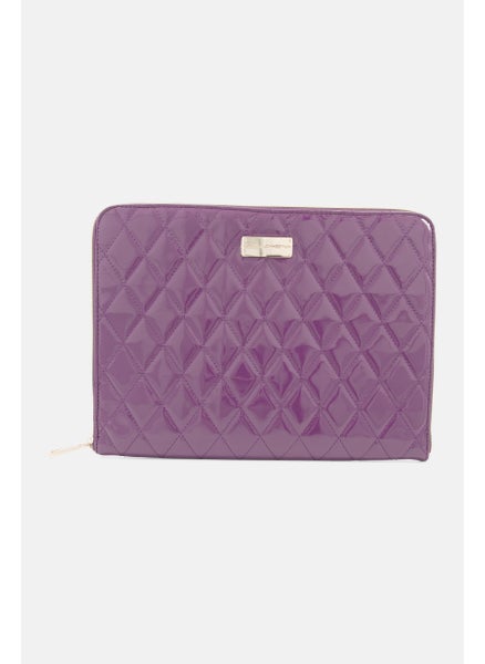 اشتري 14 Inches Quilted iPad Case, Purple في الامارات