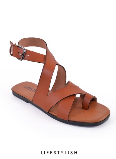 Buy Low Leather Sir X Sandal - Havan in Egypt