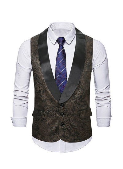 اشتري New Slanted Placket Zipper Suit Vest في الامارات