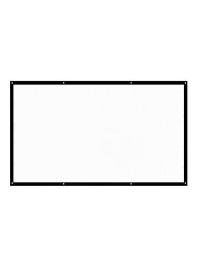 Buy 120-Inch HD Portable Projector Screen 16:9 H 120 White in UAE