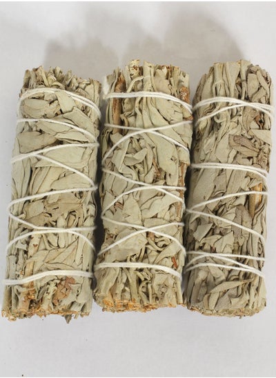 اشتري White Sage Bundles Pack of 3, 4 Inch في الامارات