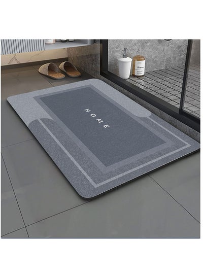 Buy Super Absorbent Soft Non-Slip Quick Drying Floor Bath Tub Mat 48x78 cm in Saudi Arabia