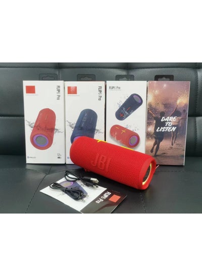 اشتري FLIP6 Pro RGB Waterproof Bluetooth Speaker Kaleidoscope Edition Red في الامارات