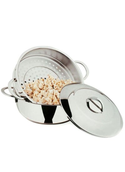 Buy OMS-26 cm Stainless steel Steamer 3Pcs Set in UAE