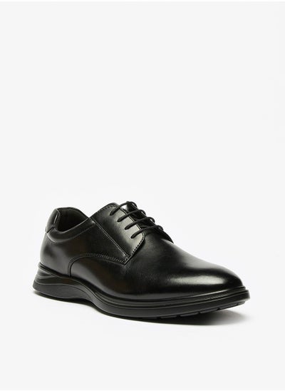 اشتري Solid Lace Up Derby Shoes في الامارات