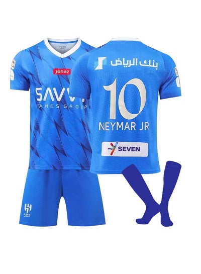 Buy Neymar Riyadh Crescent No. 10 Jersey Children's Football Jersey Set Game Training Jersey in Saudi Arabia