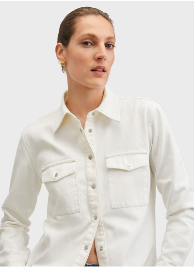 Buy Pocket Detail Button Down Shirt in Saudi Arabia