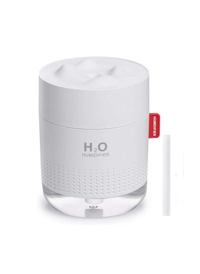 Buy Snow Mountain Humidifier 500ml with Water Tank Whisper-Quiet Operation Automatic Shut-Off and Night Light Function(White) in Saudi Arabia