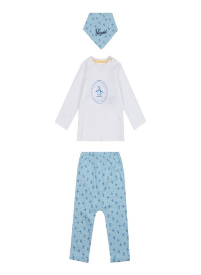 Buy Penguin Boys Toddler 3 Piece T Shirt  Jogger and Bib Set in Saudi Arabia