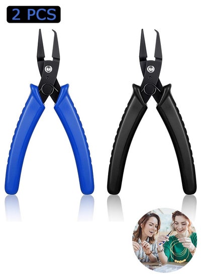 Buy 2 Pcs Jewelry Pliers, Split Ring Pliers, Jewelry Making Tools or Jewelry Beading Repair Making Supplies (Blue, Black) in Saudi Arabia