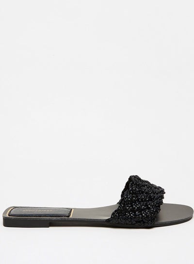 Buy Embellished Slip-On Slide Sandals in Saudi Arabia