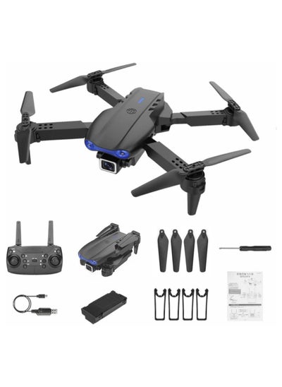 اشتري E99 K3 Drone with Dual Front and Bottom Camera with Shock Proof Sensors with 2 Batteries for Beginners and Kids في الامارات