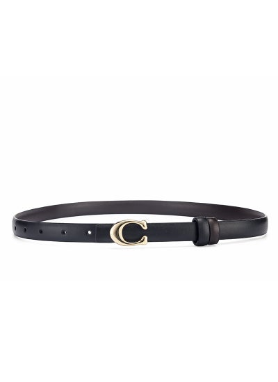 Buy Womens Fashion C-Buckle Belt Retro Slim Denim CompatibleBlack coffee Black coffee in Saudi Arabia