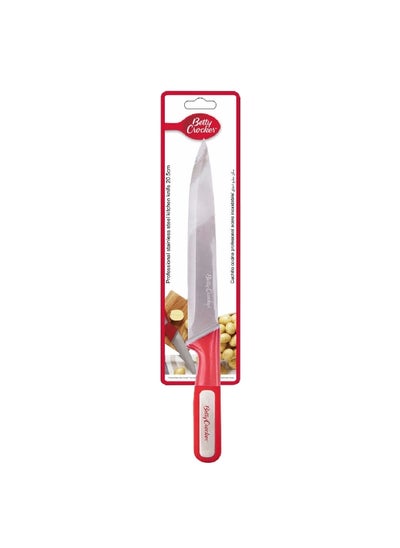 Buy High-Quality Stainless Steel Carving Knife with Thermoplastic Rubber Handle Silver and Red 31 x 17 x 41 cm BC4092 in Saudi Arabia