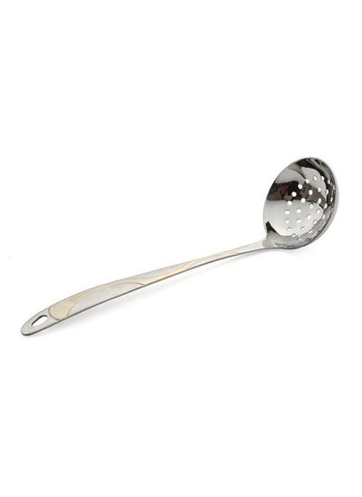 اشتري Stainless Steel Ladle With Hole 25 cm-Gold,Silver في الامارات