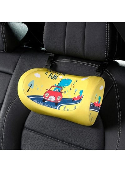 اشتري Car Headrest Pillow U- Shaped Mountable On Car Seat Pillow Head Neck Support Travel Sleeping Headrest في الامارات