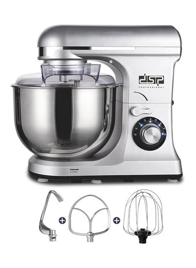 Buy DSP Stand Mixer KM3057 With 1300W, 7L Stainless Steel Silver in Egypt