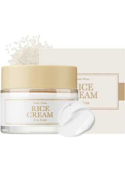 Buy I'm from Rice Cream , 41% Rice Bran Essence with Ceramide, Glowing Look, Improves Moisture Skin Barrier, Nourishes Deeply, Soothing to Even Out Skin Tone, K Beauty in Saudi Arabia