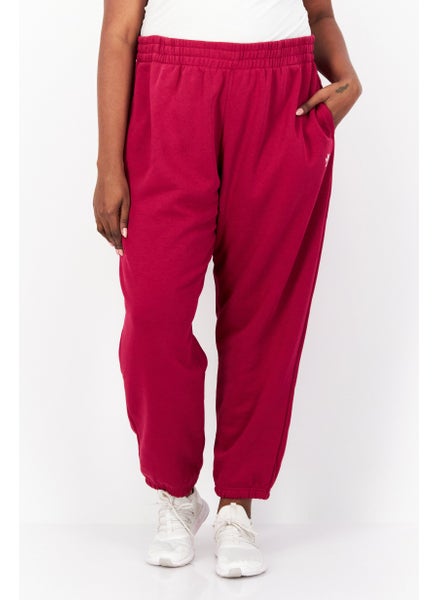 Buy Women Plus Size Brand Logo Outdoor Sweatpants, Purple in UAE