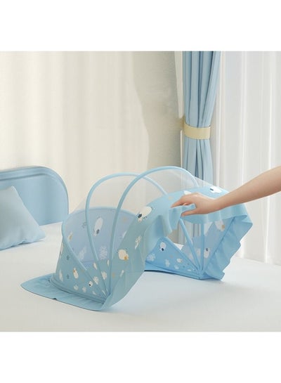 اشتري المحمولة تنفس للطي شبكة بعوض للسرير خيمة سرير الطفل غطاء الشمس المأوى للأطفال حديثي الولادة 128 * 65 * 70 سنتيمتر في السعودية