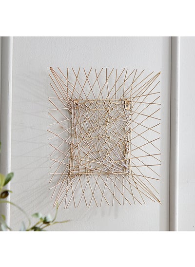 Buy Lamya Metal Wire Wall Art 40 x 40 x 1 in UAE