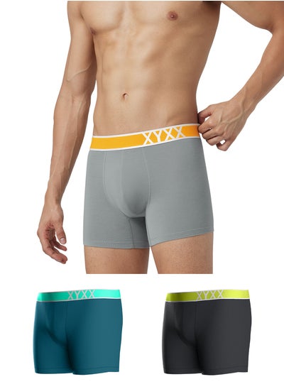 اشتري IntelliSoft Micro Modal Solid Volt Trunk for Men Pack of 3 في الامارات