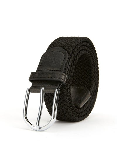 Buy New Canvas Belt Needle Buckle Elastic Woven Waistband in Saudi Arabia