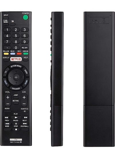 Buy RMT-TX100U Universal voice Remote Control for Sony-TV-Remote, for All Sony bravia LCD LED HD Smart TVs, with Netflix Buttons in UAE