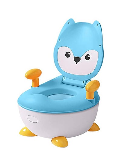 Buy Baby Potty Chair - Comfortable Toddler Toilet Seat with Handles, Potty Training Chair for Kids, Easy Clean Removable Tray, Blue in UAE