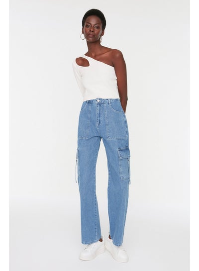 Buy Jeans - Blue - Wide leg in Egypt
