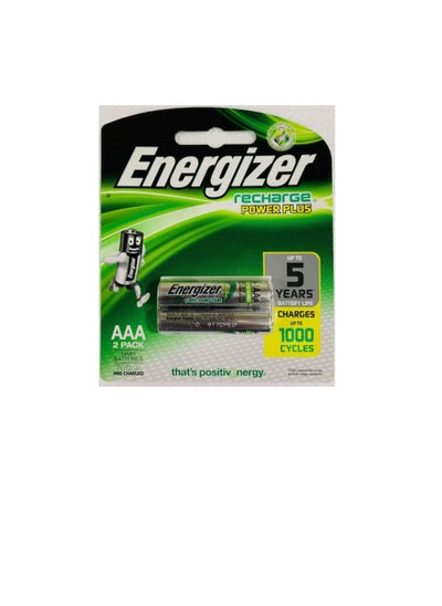 Buy Energizer AAA Rechargeable Power Plus Batteries (1 pack of 2 pcs) in UAE