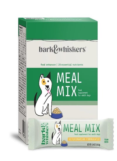 Buy Dr. Mercola Bark & Whiskers Meal Mix for Adult Dogs, 8.09 Oz. (229.5 g), 30 Packets, Offers 20 Essential Nutrients, Promotes Digestive Health, Veterinarian Formulated, Non-GMO in UAE