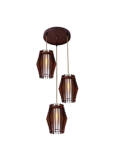 اشتري Woody 3-Light Glass Chandelier 40W HOLDER X 3 في الامارات