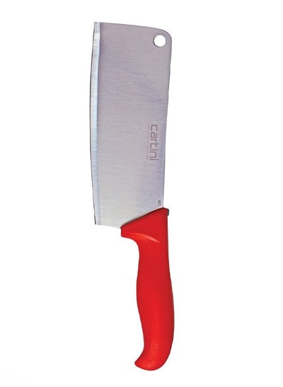 Buy Godrej Cartini  Stainless Steel Heavy Duty Cleaver Knife for Meat and Bone Cutting 31cm- Red in Saudi Arabia