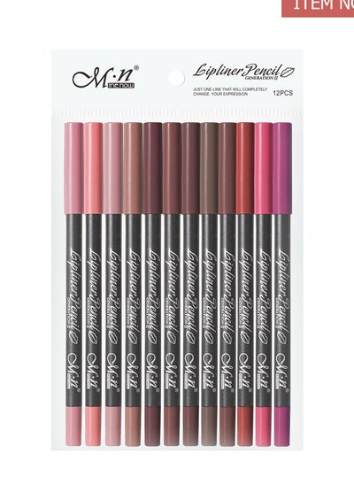 Buy New LipLiner Creamy Pencil Package - 12 Colors - 12 Pcs in Egypt