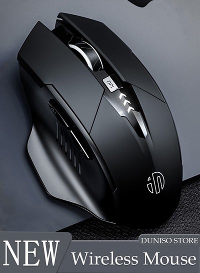 Buy Bluetooth Mouse Wireless Mouse 2.4G with 6 Buttons 3 Adjustable DPI Battery DisplayLevels Ergonomic Computer Mouse for Laptop Computer Mac PC Windows Chromebook Notebook in UAE