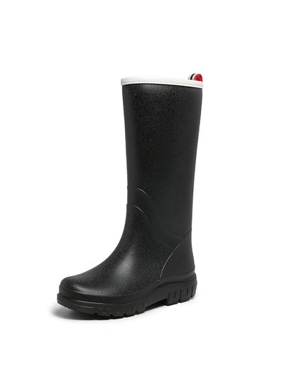 اشتري Korean Fashion Waterproof Ladies Rain BootsBlack Black في الامارات