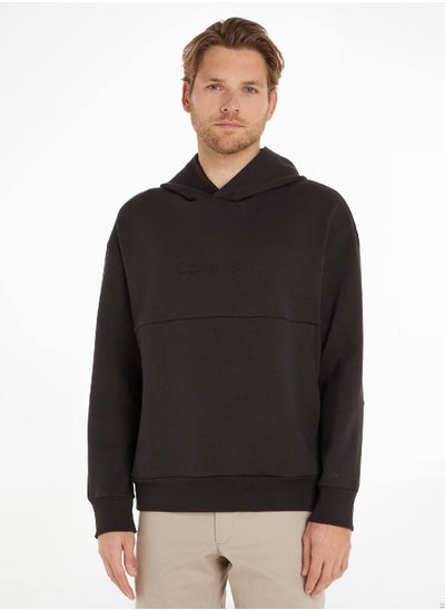 Buy Men's Organic Cotton Hoodie, Black in Saudi Arabia