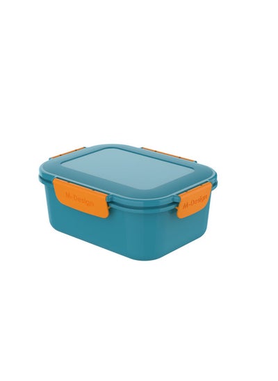 Buy Lunch Box 2.1 liters -Turquoise/Orange in Egypt