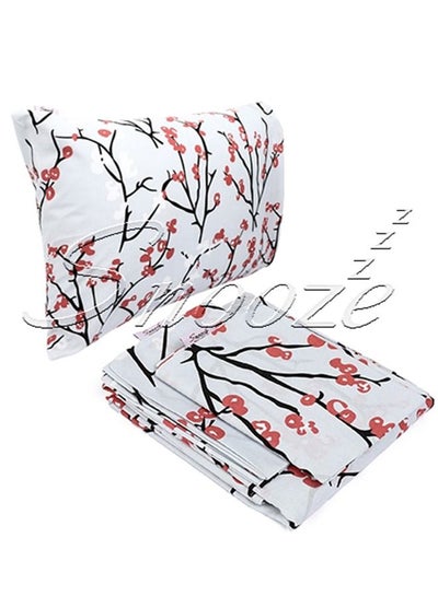 Buy Fitted  bed sheet set  2 PCS 100*200 cm (cherry design) in Egypt
