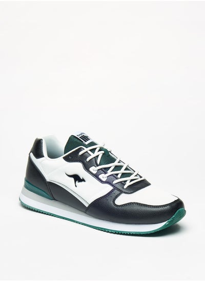 اشتري Men's Colourblock Sneakers with Lace-Up Closure في الامارات