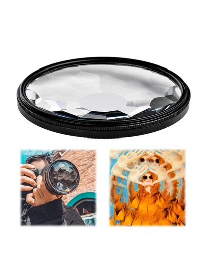 Buy 77mm Camera Lens Filter, Crystal Clear 77mm Glass Prism Camera Lens Filter - Capture Stunning Images with Variable Subjects - Essential SLR Photography Accessory (Kaleidoscope) in Saudi Arabia