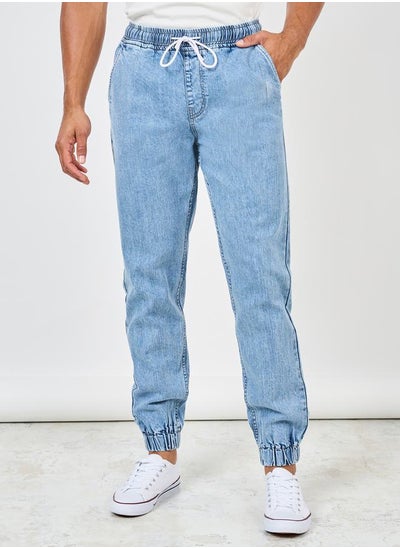 اشتري Drawcord Waist Relaxed Fit Cuff Jeans في السعودية