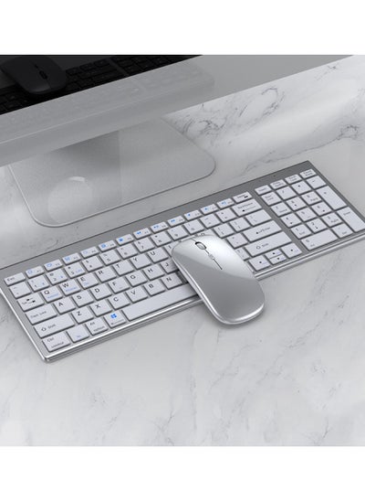 Buy Wireless Keyboard Mouse Set Rechargeable in Saudi Arabia